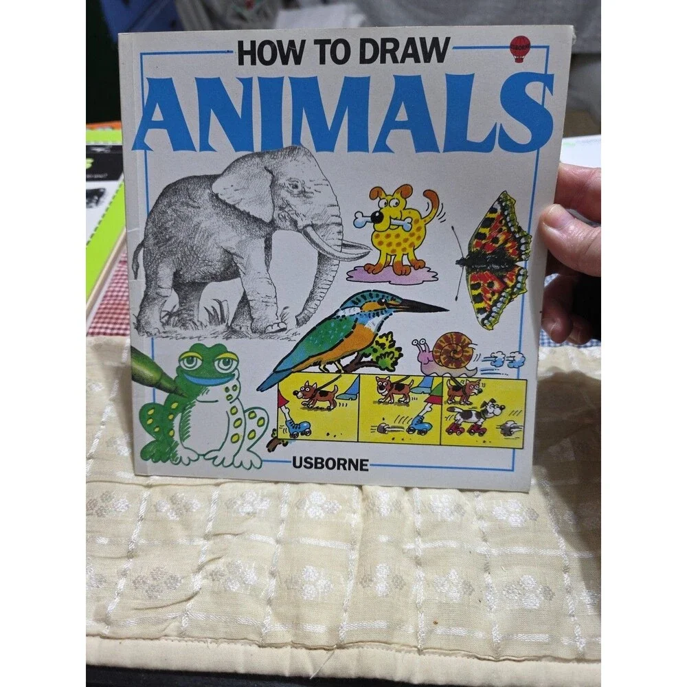 Vintage Draw 50 Horses Usborne How to Draw Animals North Light Clip Art Book Lot